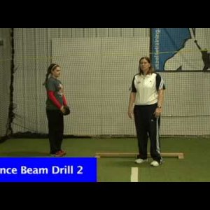 Fastpitch Softball - pitching drill - Balance Beam Drill - YouTube
