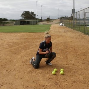Softball Catcher Drills with Bel White - Part 1 - YouTube