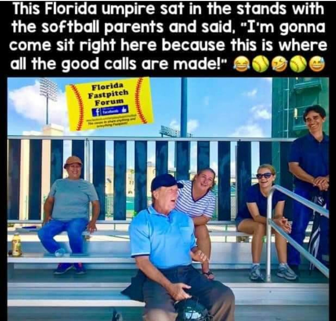 Umpire in stands